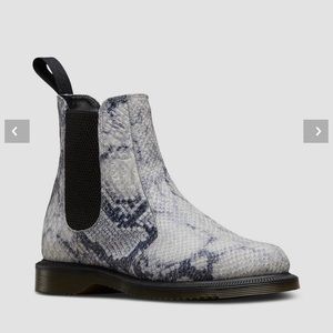 Dr. Martens Flora Snake Skin Chelsea Boot